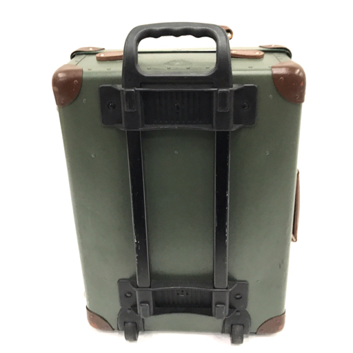  glove Toro ta-2 wheel with casters . travel trunk Carry case green × Brown GLOBE TROTTER