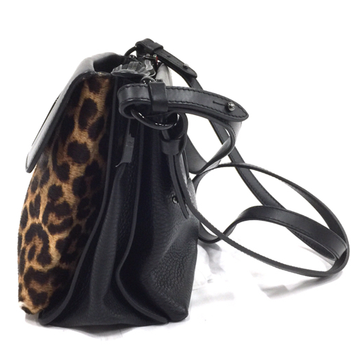  Christian Louboutin shoulder bag Leopard separate lady's black group storage bag Christianlouboutin