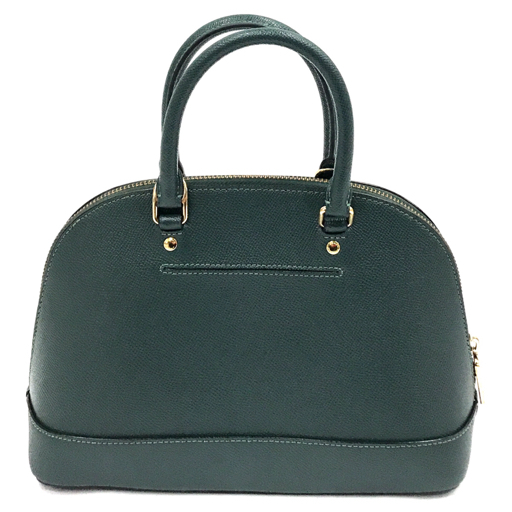 1 jpy Coach F27591 2way shoulder bag handbag bag fastener opening and closing lady's green group green series COACH