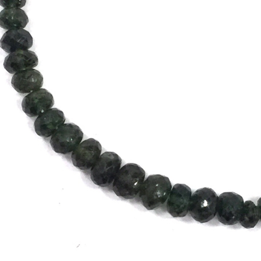 1 jpy catch K18 color stone green necklace weight 14g accessory fashion accessories clothing accessories present condition goods A11567