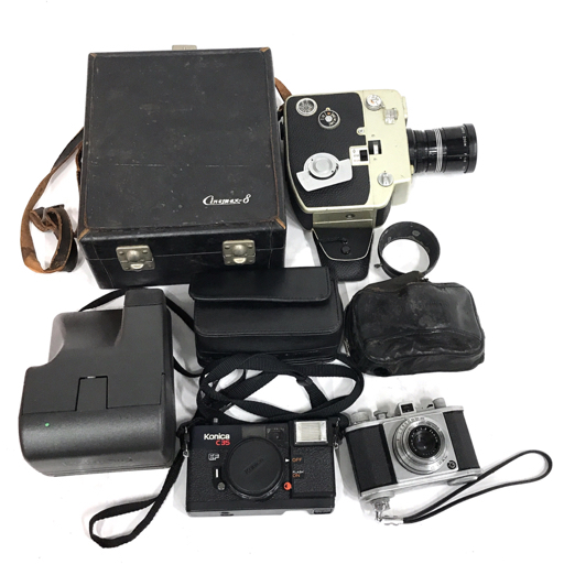 1円 KONICA C35 EF Polaroid 636 closeup OLYMPUS 35 含む フィルムカメラ ポラロイドカメラ まとめセットの画像1