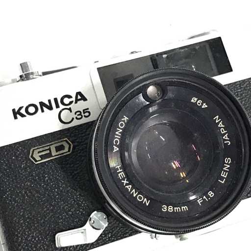 KONICA C35 FD HEXANON 38mm 1:1.8 コンパクトフィルムカメラ マニュアルフォーカス QR043-403_画像7