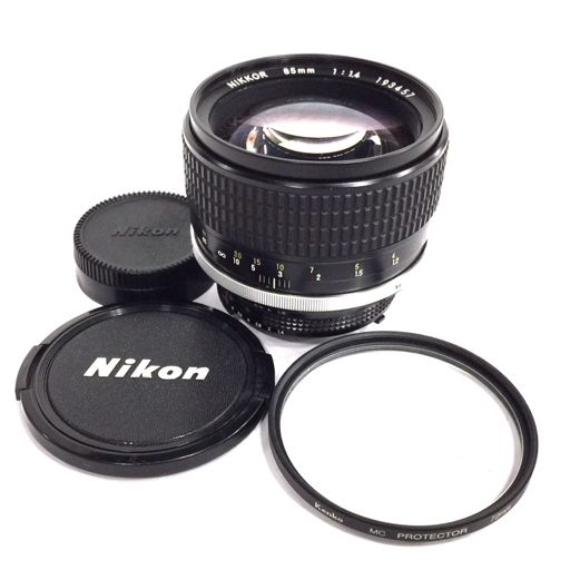 1円 Nikon NIKKOR 85mm 1:1.4 カメラレンズ Fマウント マニュアルフォーカス_画像1