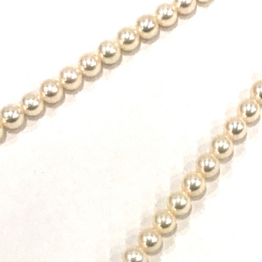 田崎真珠 留め具 WGK14 ネックレス ホワイト系 直径約0.7cm 重量33.2g アクセサリー 服飾小物 社外ケース付きの画像4