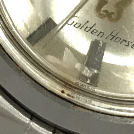 ラドー ゴールデンホース デイト 手巻き 機械式 腕時計 フェイスのみ シルバーカラー文字盤 稼働品 RADOの画像7