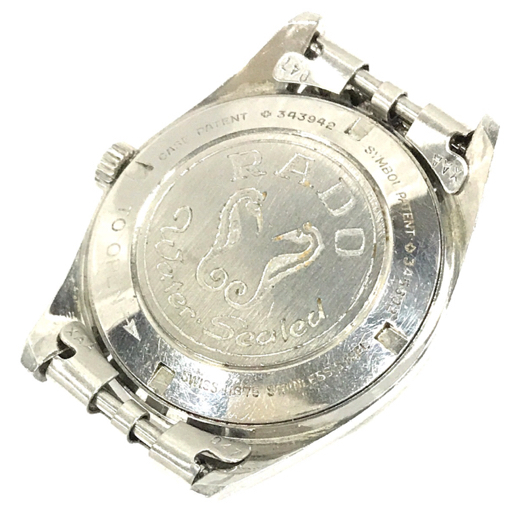 ラドー ゴールデンホース デイト 手巻き 機械式 腕時計 フェイスのみ シルバーカラー文字盤 稼働品 RADOの画像2
