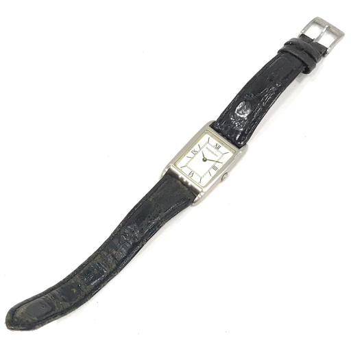イヴサンローラン クォーツ 腕時計 ホワイト文字盤 4625-E68184 メンズ 未稼働品 純正ベルト YSL QR051-48の画像4