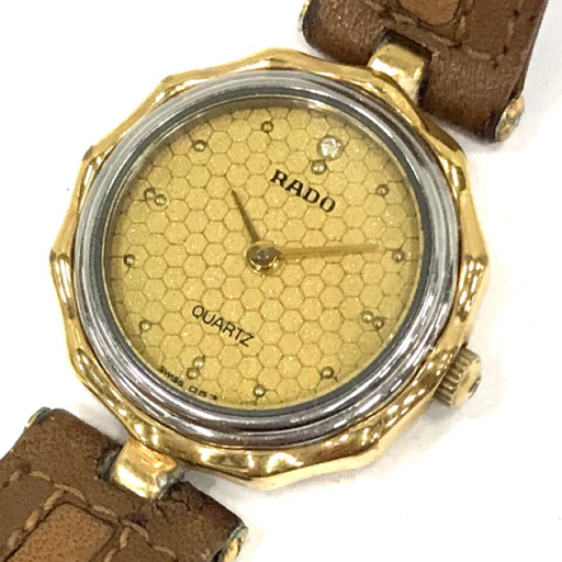 ラドー クォーツ 腕時計 メンズ レディース 未稼働品 ファッション小物 計2点 セット RADO QR051-44_画像6