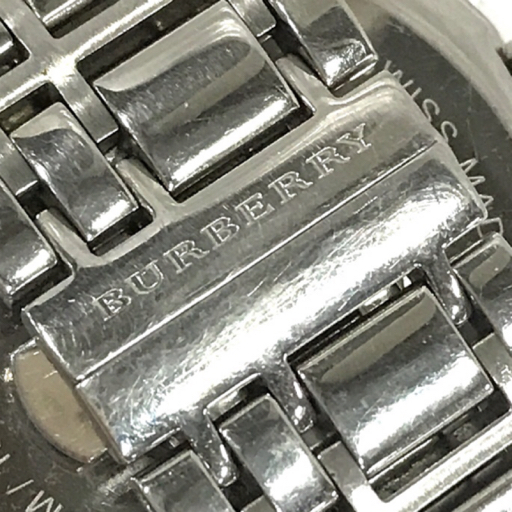 バーバリー デイト クォーツ 腕時計 BU1350 メンズ シルバー文字盤 未稼働品 ファッション小物 純正ブレス_画像7
