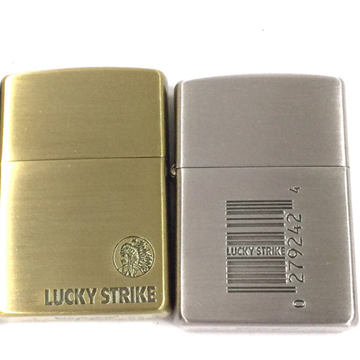 美品 ジッポー Original ZIPPO Collection Series 2005 ラッキーストライク オイルライター 3本 セット QR051-144_画像3