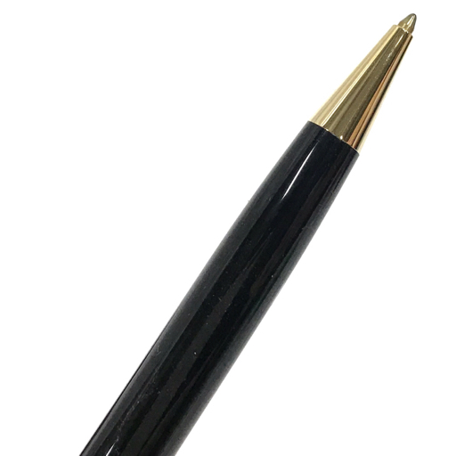 モンブラン マイスターシュティック ボールペン ブラック × ゴールド インク残有 MONTBLANC 保存箱 付属 QR051-251_画像4