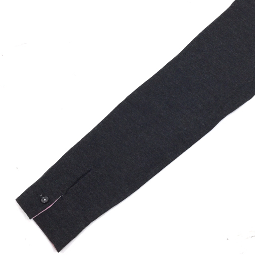 バーバリーブラックレーベル サイズ 2 長袖 ニット セーター ハーフボタン トップス メンズ ブラック×ピンク系の画像3