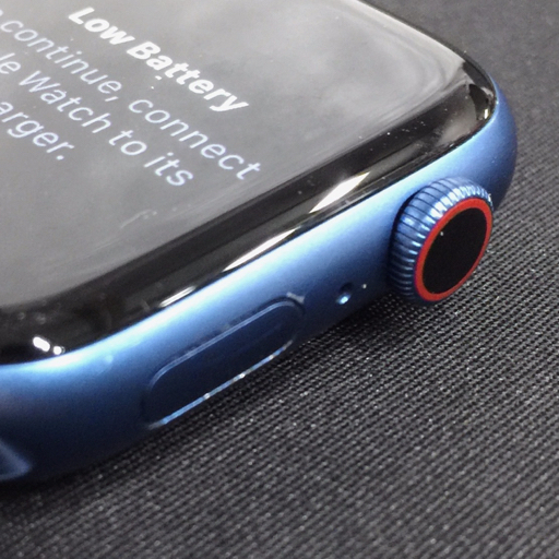 1 иен Apple Watch Series7 45mm GPS+Cellular модель MKMM3J/A A2478 голубой смарт-часы корпус 