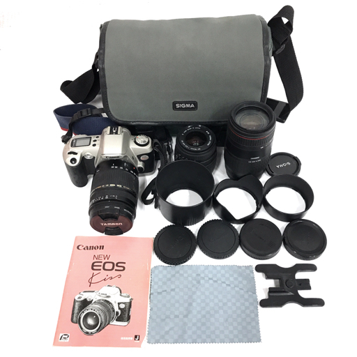 Canon EOS Kiss TAMRON AF ASPHERICAL XR LD 28-300mm 1:3.5-6.3 含む 一眼レフフィルムカメラ QR051-342_画像1