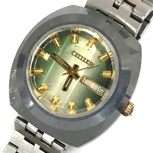 送料360円 シチズン デイデイト 自動巻 オートマチック 腕時計 4-651464-K 純正ブレス CITIZEN QR051-59 同梱NG_画像1