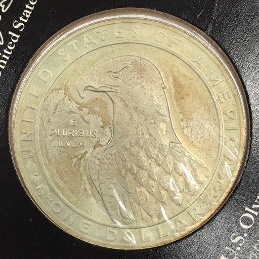 送料360円 1983年 ロサンゼルス オリンピック記念 硬貨 リバティ コイン 1ドル 1112266 保存ケース付 同梱NGの画像3