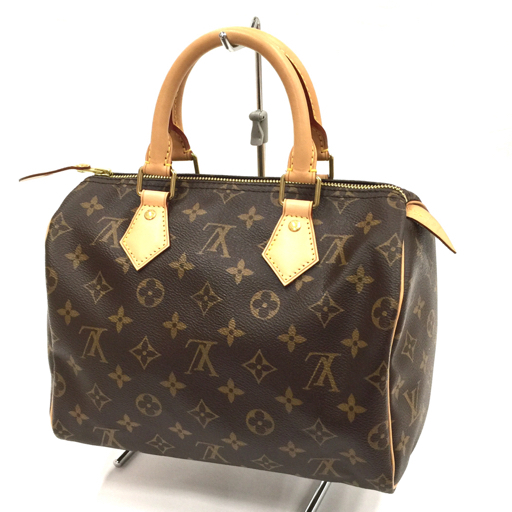 ルイヴィトン モノグラム スピーディ 25 ハンドバッグ M41109 ボストンバッグ パドロック 鍵付 LouisVuitton 保存箱の画像2