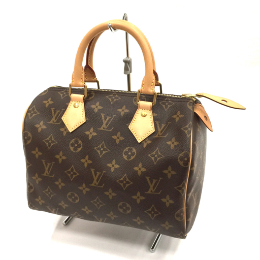 ルイヴィトン モノグラム スピーディ 25 ハンドバッグ M41109 ボストンバッグ パドロック 鍵付 LouisVuitton 保存箱の画像1