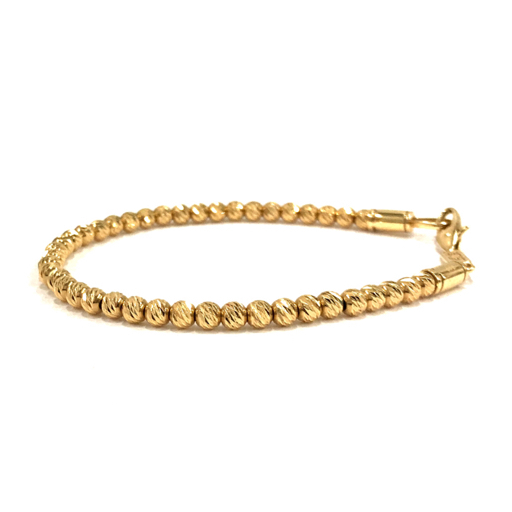 SJX SJ X GOLD GLITTER BRACELET bracele K18YG 7.6g pattern number :5GU0007 regular price 33 ten thousand 