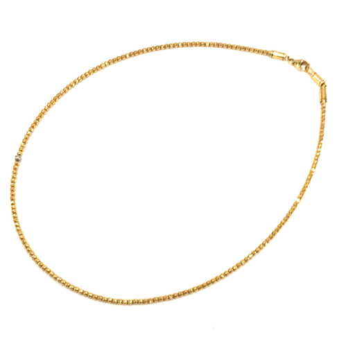 SJX SJ X GOLD GLITTER NECKLACE(S) necklace K18YG Pt950 8.6g pattern number :5ZN0023 regular price 41.8 ten thousand 