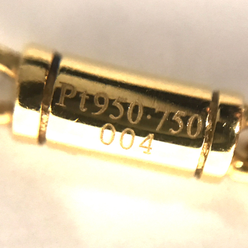 SJX エスジェイエックス GOLD GLITTER NECKLACE(S) ネックレス K18YG Pt950 8.6g 型番:5ZN0023 定価41.8万_画像9