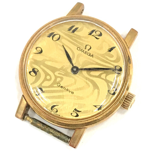 オメガ ジュネーブ 手巻き 機械式 腕時計 フェイスのみ レディース 稼働品 ブランド小物 保存箱付き OMEGA_画像1