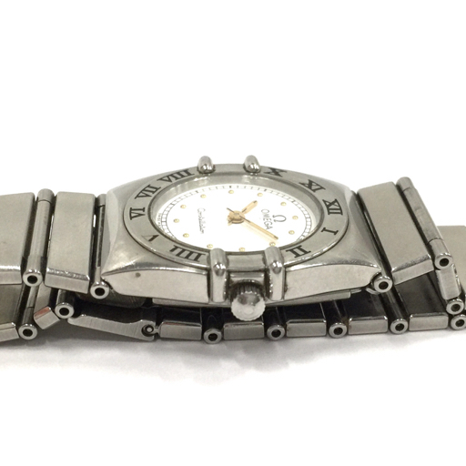オメガ コンステレーション クォーツ 腕時計 レディース ホワイト文字盤 未稼働品 純正ブレス ブランド小物 OMEGAの画像2