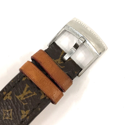 ルイヴィトン Q1312 デイト クォーツ 腕時計 稼働品 レディース DM5203 モノグラムベルト 保存ケース付 LOUIS VUITTON_画像8