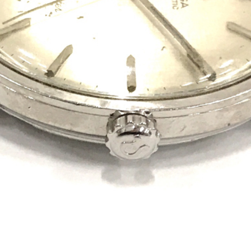 オメガ シーマスター 手巻き 機械式 腕時計 ラウンドフェイス シルバーカラー文字盤 稼働品 純正純正 稼働品の画像4