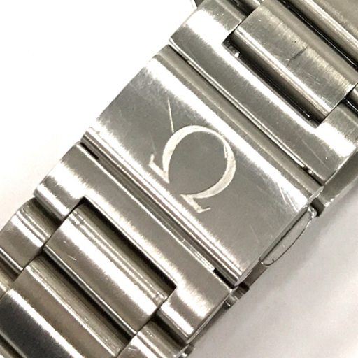 オメガ シーマスター デイト クォーツ 腕時計 ブラック文字盤 150m/500ft 稼働品 付属品あり メンズ OMEGA