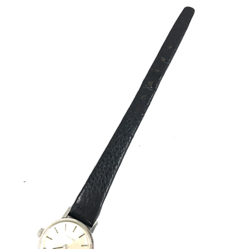 オメガ ジュネーブ 手巻き 機械式 腕時計 レディース シルバーカラー文字盤 稼働品 社外ベルト ファッション小物_画像4