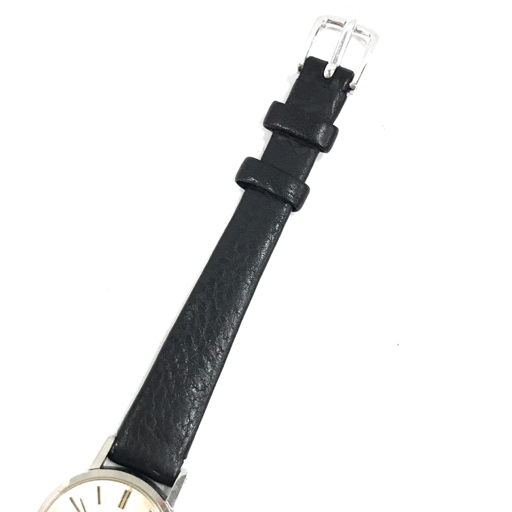 オメガ ジュネーブ 手巻き 機械式 腕時計 レディース シルバーカラー文字盤 稼働品 社外ベルト ファッション小物_画像3