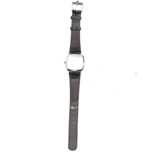 オメガ クォーツ 腕時計 メンズ ホワイト文字盤 ジャンク品 ファッション小物 社外ベルト 純正尾錠 OMEGA_画像3