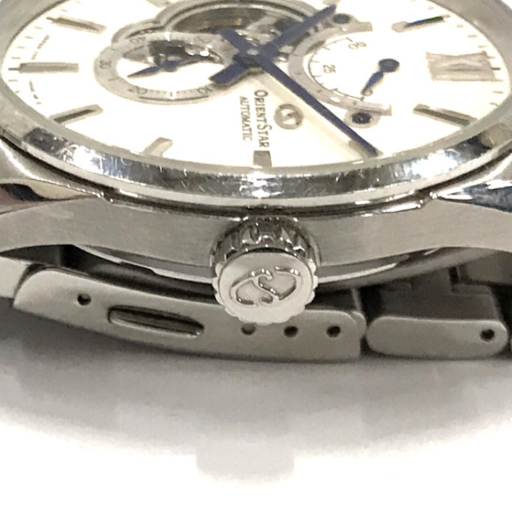 オリエントスター 自動巻 オートマチック 腕時計 稼働品 F7F6-UAA0 裏スケルトン メンズ ホワイト文字盤 付属品あり_画像2