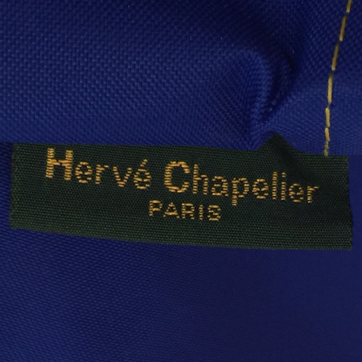 エルベシャプリエ ナイロン トートバッグ ハンドバッグ ファスナー開閉 ブルー×イエロー系 Herve Chapelier_画像9