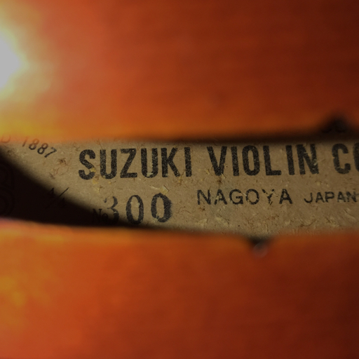 1 иен Suzuki скрипка 4/4 No,300 1972 год va Io Lynn смычок с футляром 