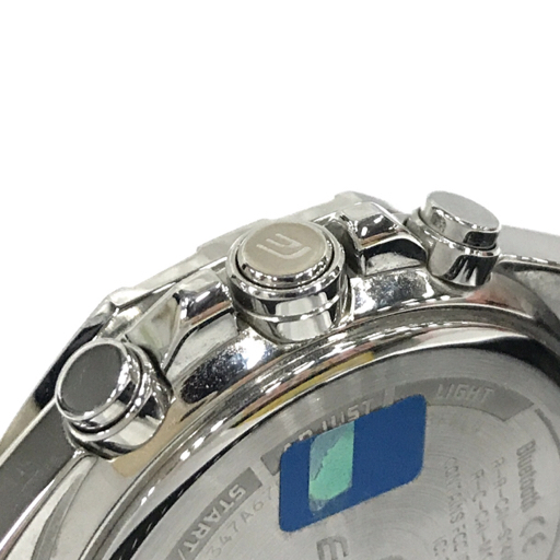 カシオ エディフィス スマートフォンリンク クォーツ アナデジ 腕時計 ECB-10 メンズ 稼働品 付属品あり QR052-166_画像4