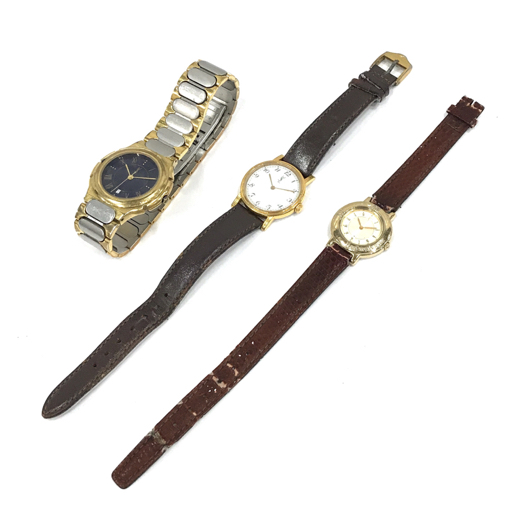 イヴサンローラン クォーツ 腕時計 ボーイズサイズ レディース 未稼働品 ファッション小物 計3点 セット_画像1