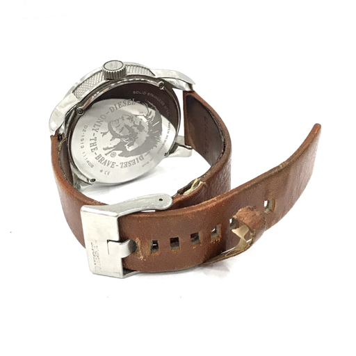 ディーゼル クォーツ 腕時計 DZ-1513 ブラック文字盤 稼働品 メンズ 純正ベルト ファッション小物 DIESEL_画像7