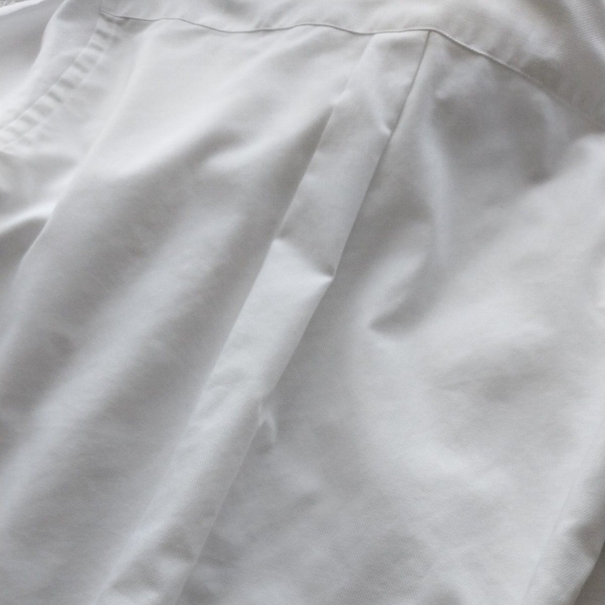 ユニクロ ボタンダウンシャツ 白 メンズ S 長袖 ワイシャツ ホワイト 制服