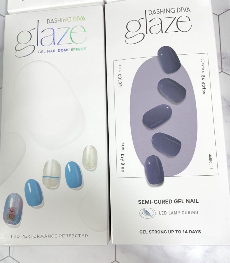 【新品未開封】DASHING DIVA glaze 4つセット(緑色他)の画像3