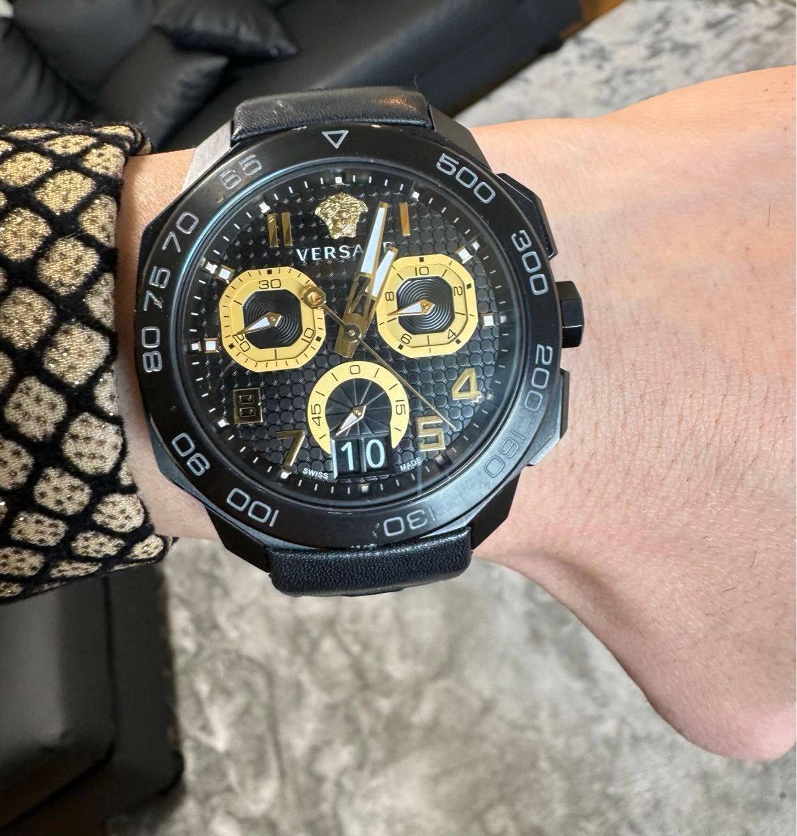 Versace ヴェルサーチ　ベルサーチ　腕時計　ディロス　クロノ