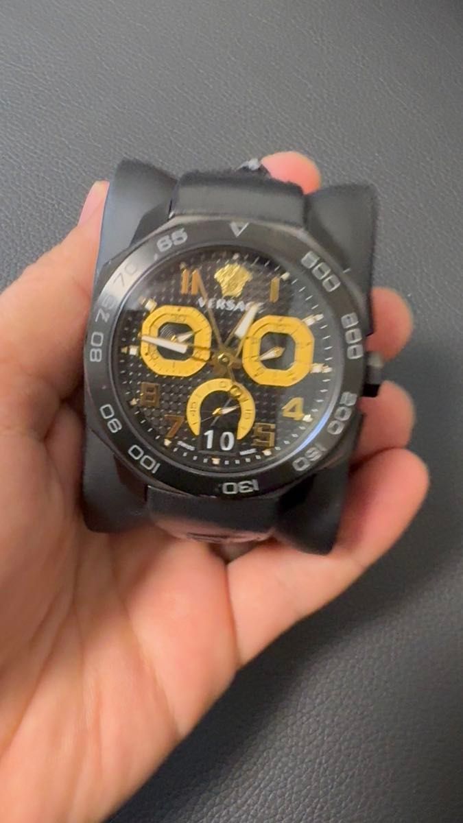 Versace ヴェルサーチ ベルサーチ 腕時計 ディロス クロノ
