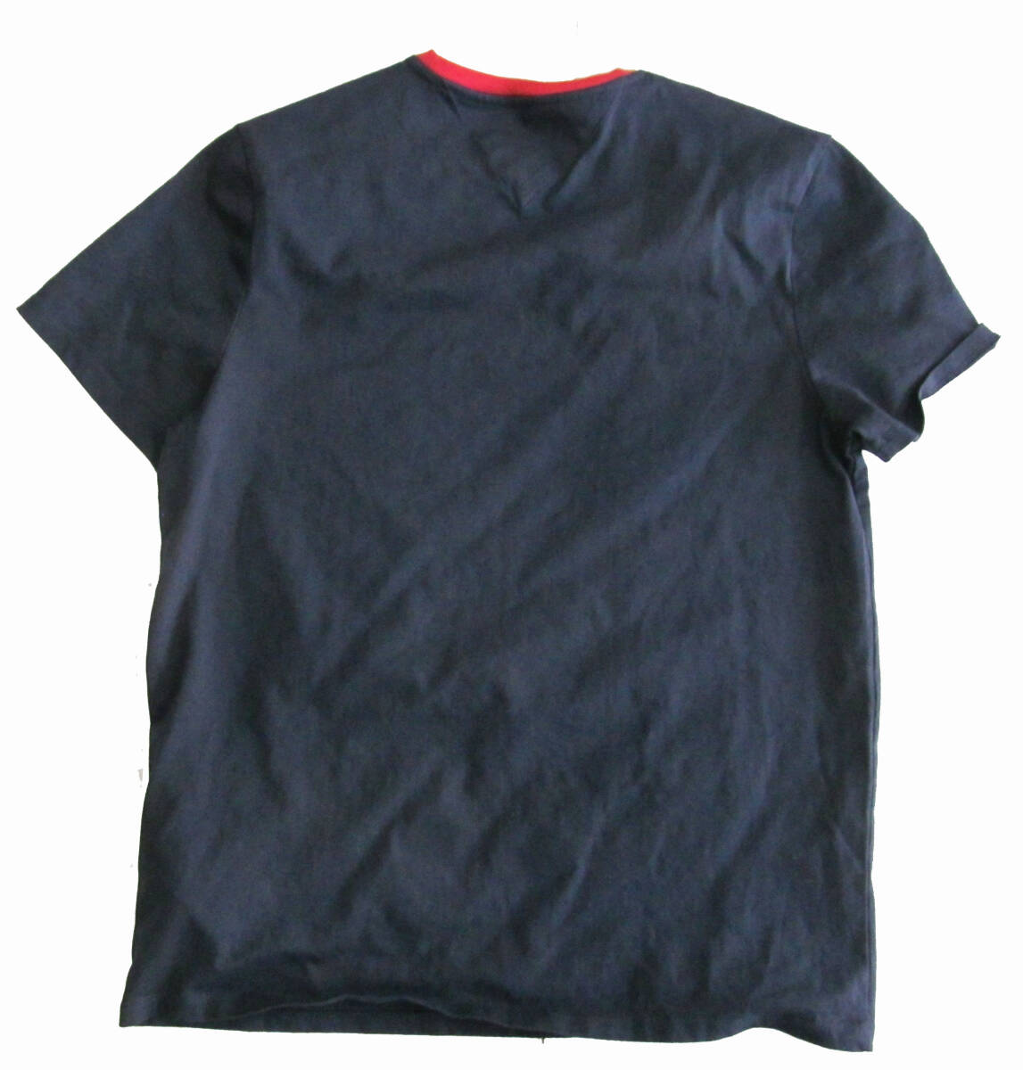 トミーヒルフィガー 半袖 Tシャツ 紺 L d86の画像2