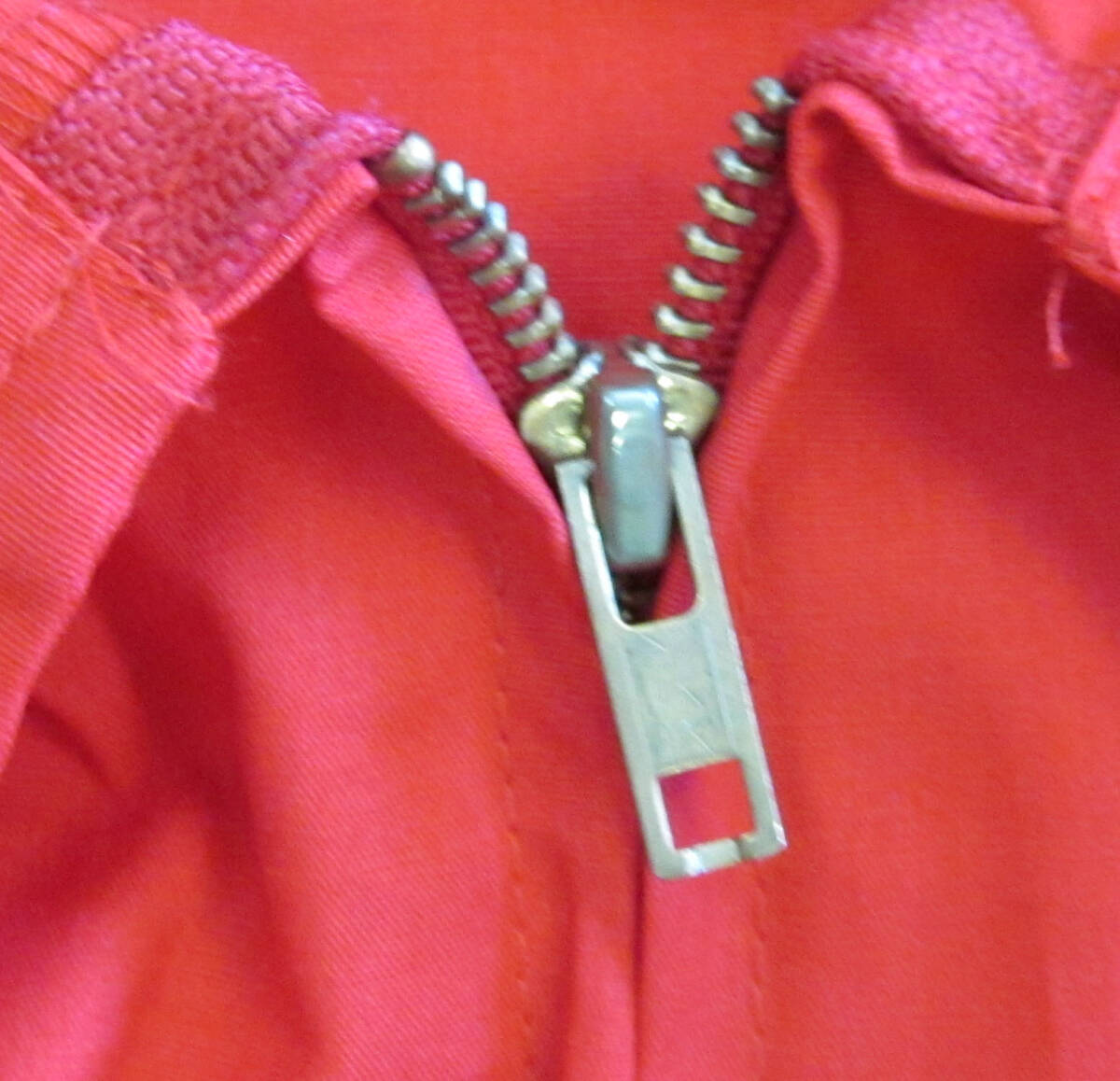 US古着 Fashion Seal ラグラン 半袖 つなぎ 赤 ジャンプスーツ XL d71の画像5