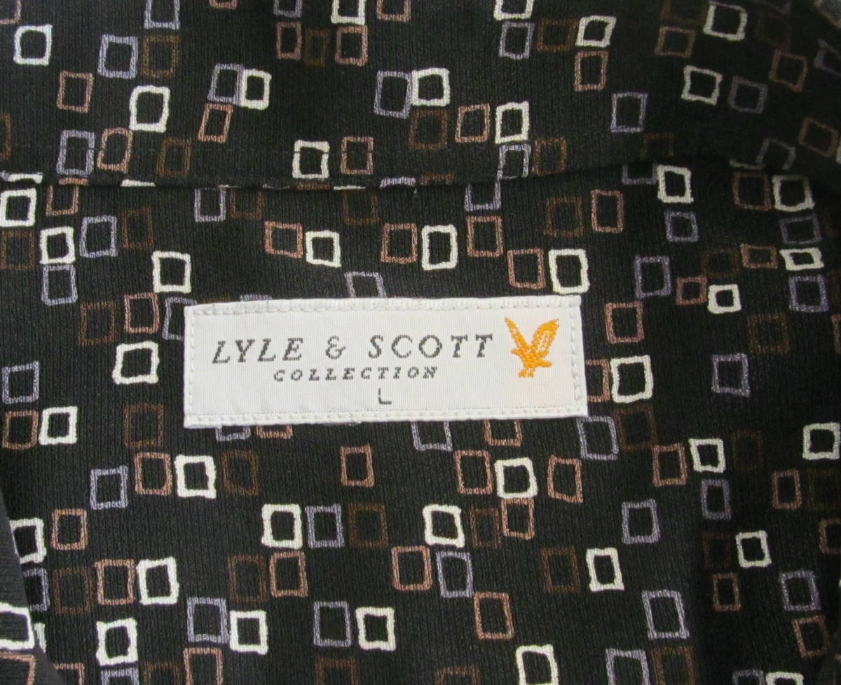 LYLE&SCOTT ライル＆スコット 長袖 柄シャツ L c97_画像5