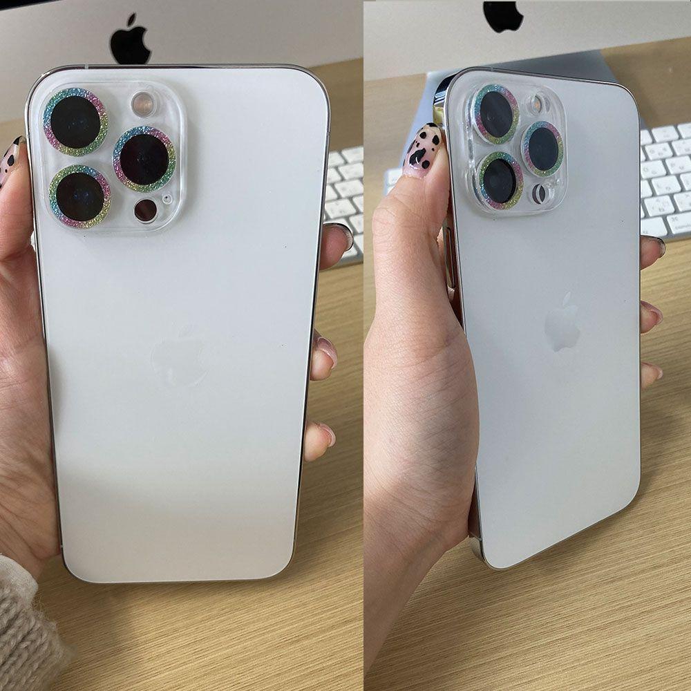 【新品】iPhone 15 Pro/Pro MAX レンズカバー シルバー