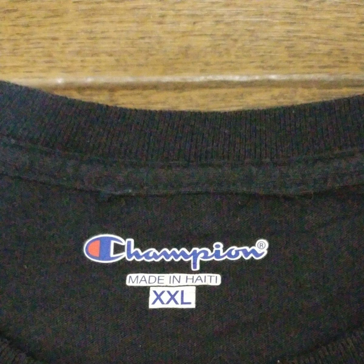 Champion バックプリントTシャツ　DAIRY DEPOT 紺系　XXL C-2401