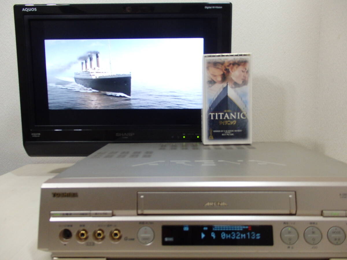 ★☆動作品！ TOSHIBA 東芝 S-VHS ビデオデッキ A-SB99 リモコン付 オーバーホール済 7日間保証☆★の画像5