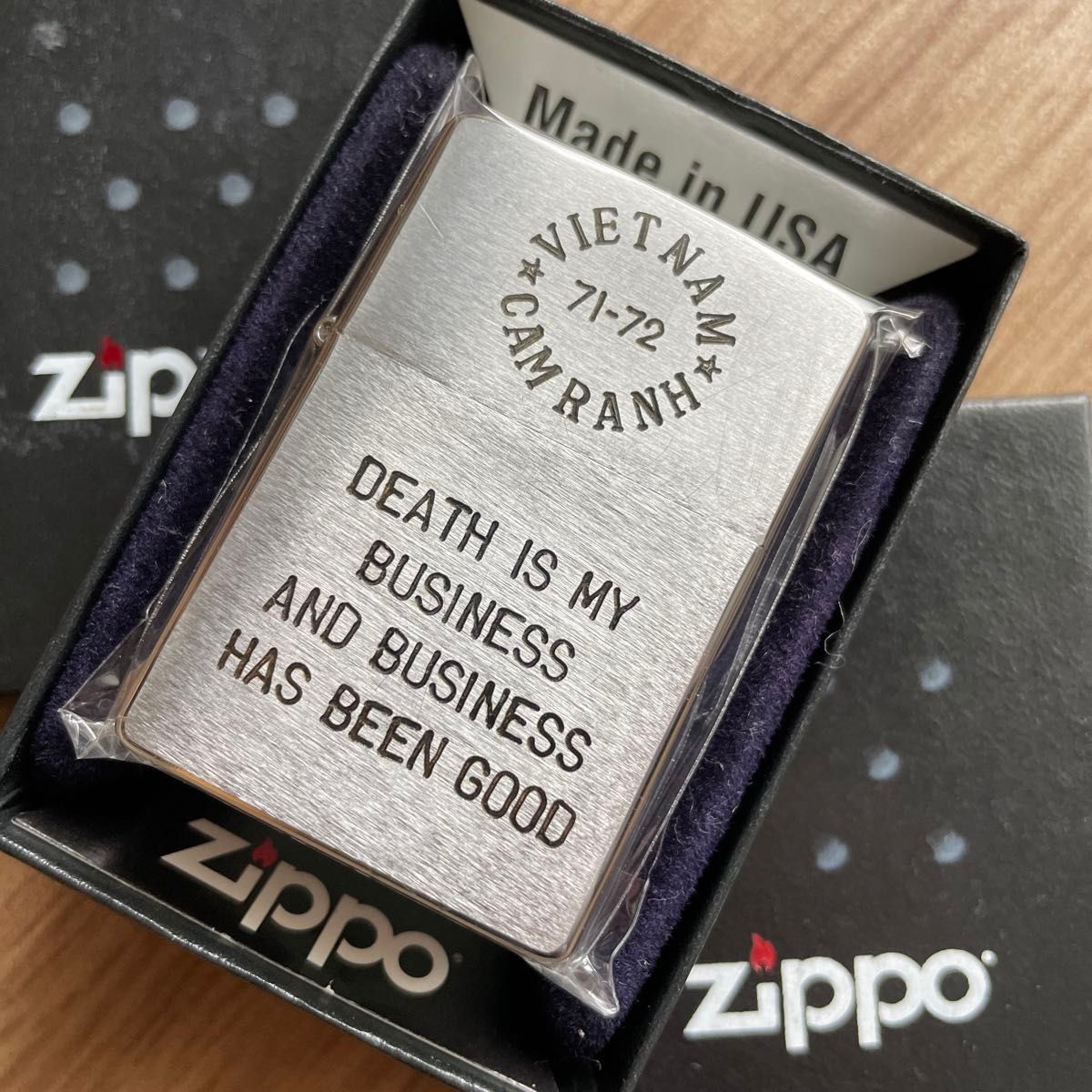 【USED美品／ベトナムレプリカ】zippo 2000年 vintag ヘアライン ベトナムジッポー オイルライター